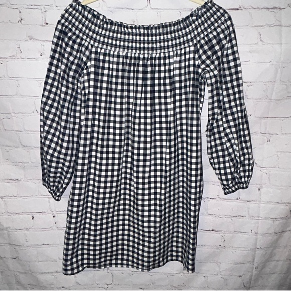 Abercrombie & Fitch Off the Shoulder‎ Gingham dress size S - Picture 2 of 9